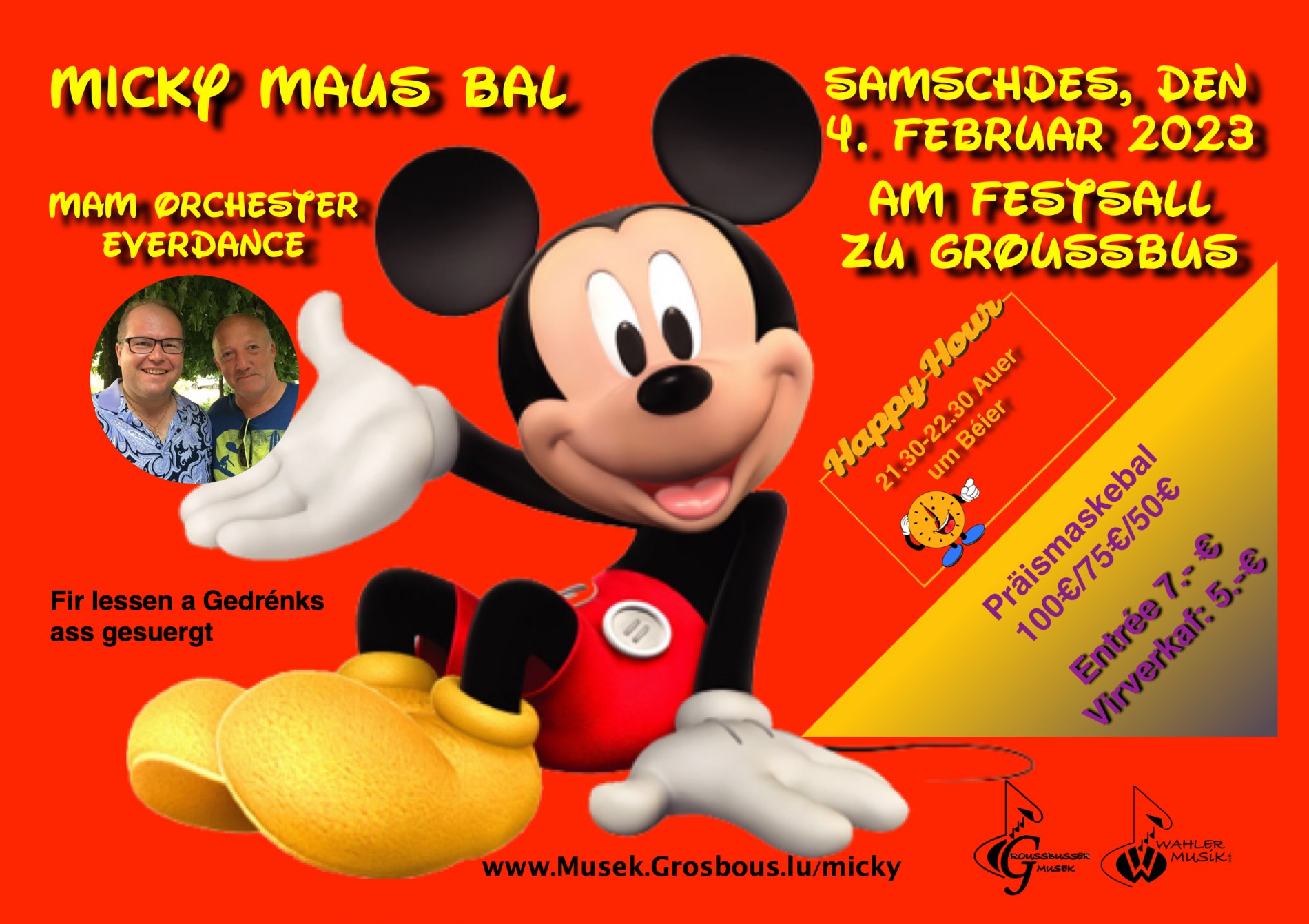 Micky-Maus-Bal 2023 Flyer