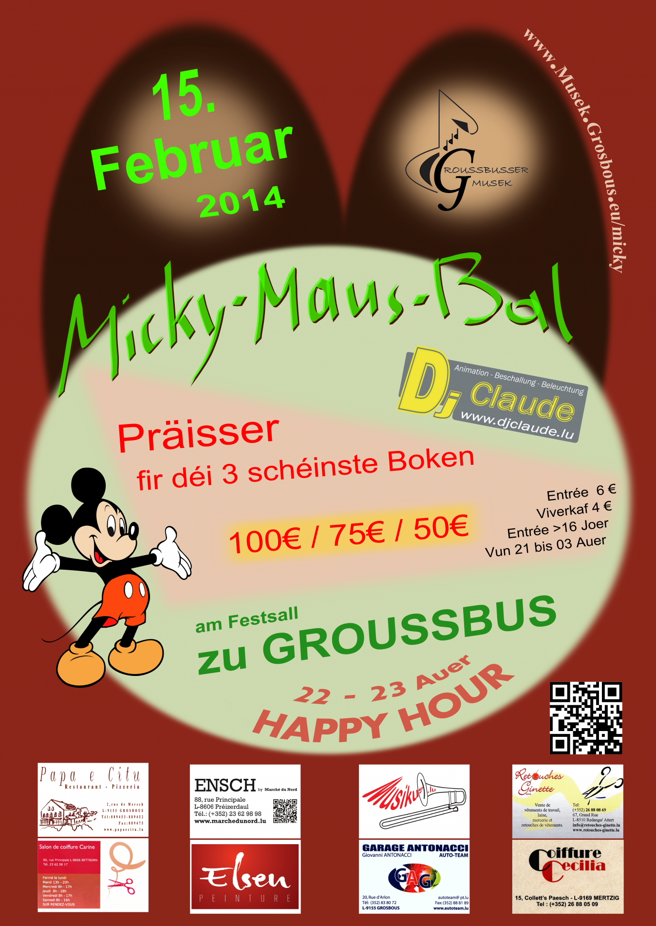 Affiche Micky-Maus-Bal 2014