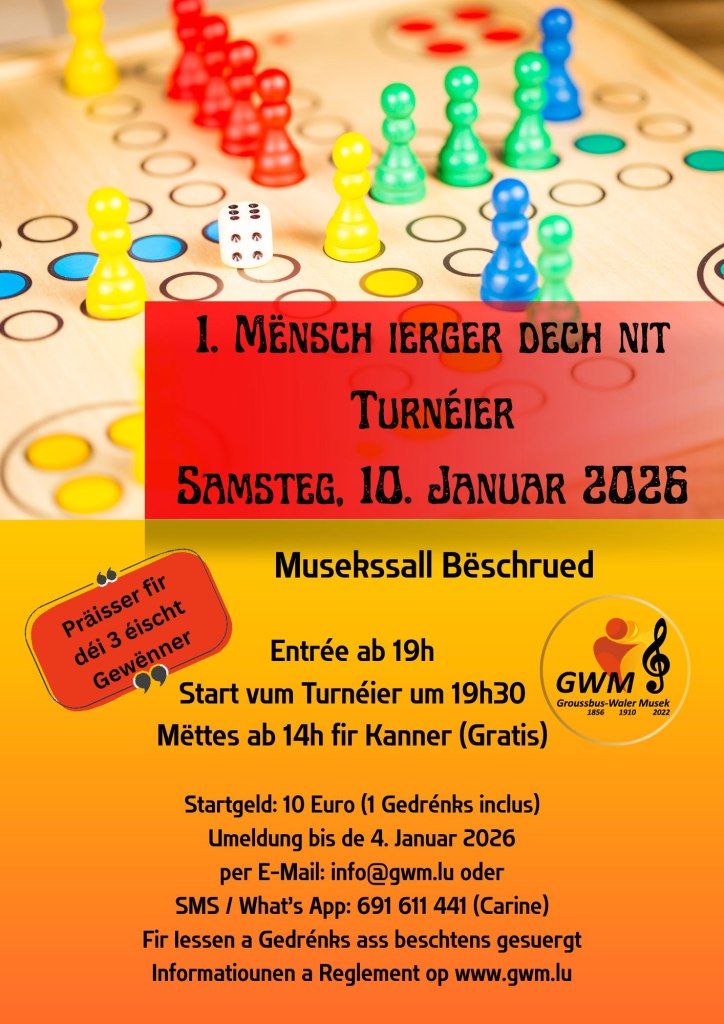 Mënsch ierger dech nit